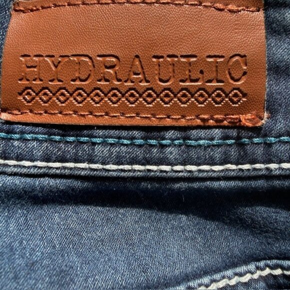 HYDRAULIC✨ LOLA CURVY Low-Rise Bootcut Jeans 👖 Embroidered Bling Size 5/6 - Picture 12 of 16